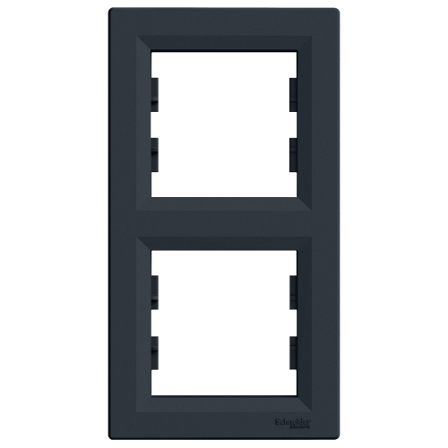 Рамка 2-а, вертикальная SE Asfora EPH5810271 антрацит