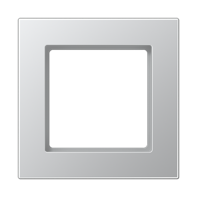 Рамка вертикальна 2-а Jung A550 алюміній