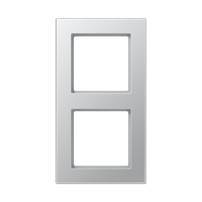 Рамка вертикальная 3-я Jung A550 алюминий