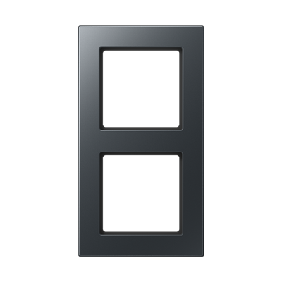 Рамка вертикальна 3-а Jung A550 антрацит матовий