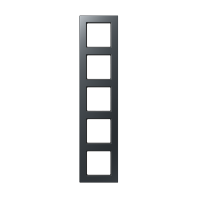 Рамка горизонтальна 5-а Jung A550 антрацит матовий