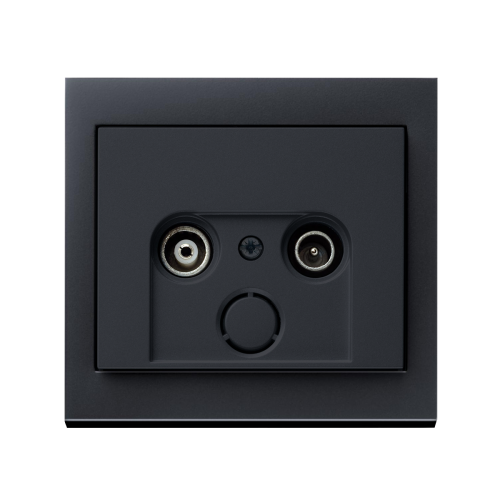 Телевізійна розетка кінцева Berker K.1 антрацит