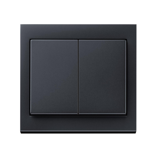 Перемикач прохідний 2-кл Berker K.1 антрацит