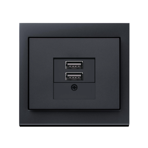 Розетка USB Berker K.1 антрацит