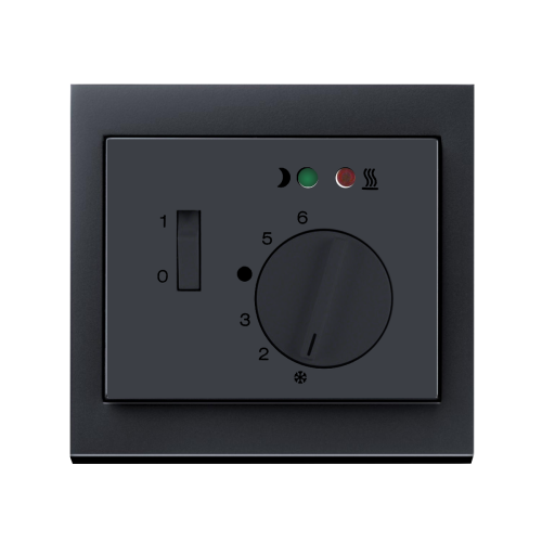 Терморегулятор для теплої підлоги Berker K.1 антрацит