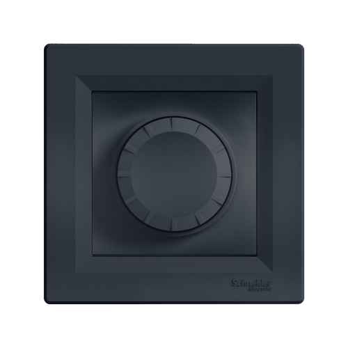 Світлорегулятор поворотний з підсвічуванням 40-600 Вт. SE Asfora EPH6500171 антрацит