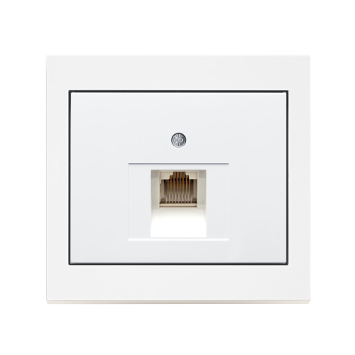 Комп'ютерна розетка 1-а Berker K.1 полярна білизна