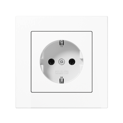 Розетка с з/к Jung A550 белый