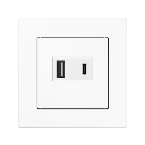 Розетка USB Jung A550 белый