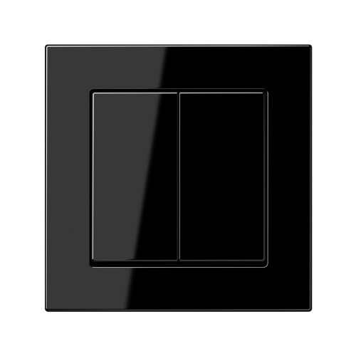 Вимикач 2-кл Jung A550 чорний