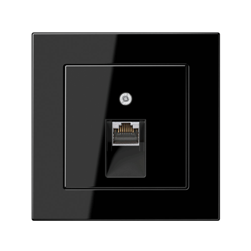 Комп'ютерна розетка 1-а Jung A550 чорний