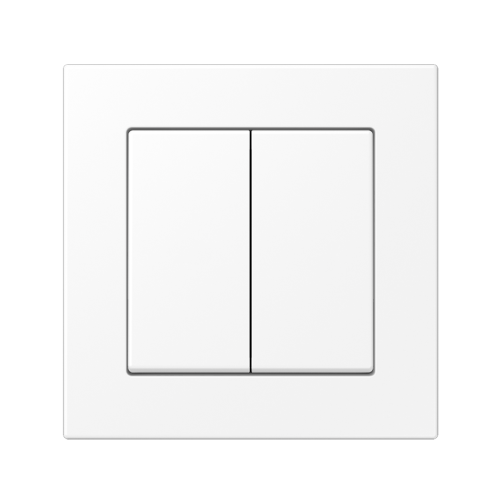 Кнопка 2-кл Jung A550 білий матовий