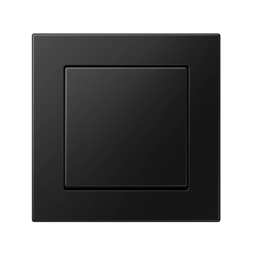 Переключатель проходной 1-кл Jung A550 черный матовый