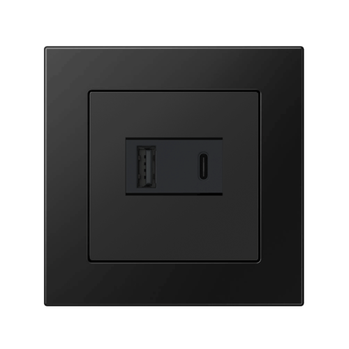 Розетка USB Jung A550 чорний матовий