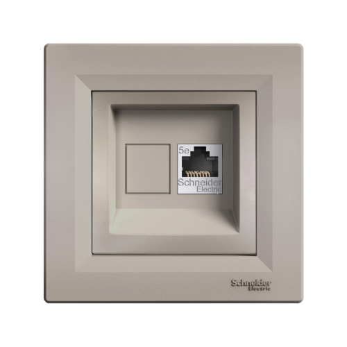 Розетка компьютерная RJ45 кат.5е UTP SE Asfora EPH4300169 бронза