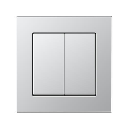 Вимикач 2-кл Jung A550 алюміній