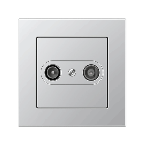 Телевизионная розетка оконечная Jung A550 алюминий