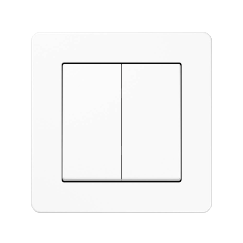 Кнопка 2-кл Jung A-Flow білий