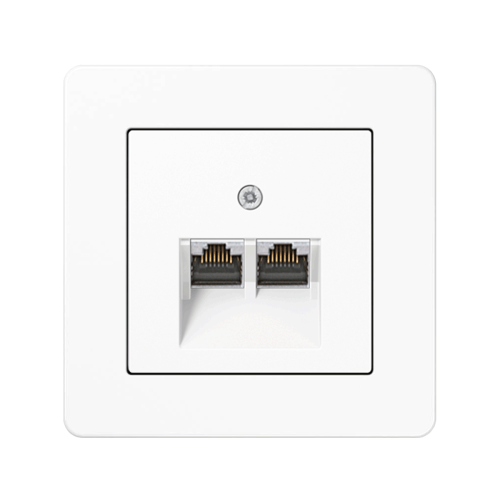 Комп'ютерна розетка 2-а Jung A-Flow білий