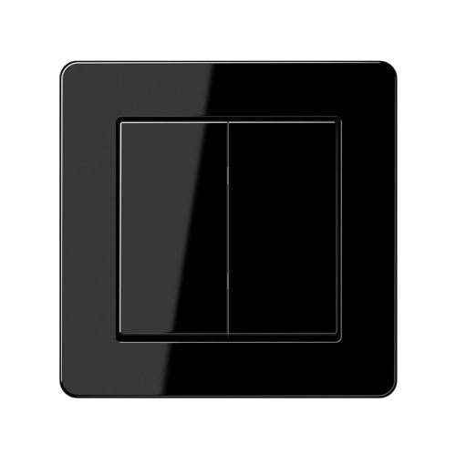 Выключатель 2-кл Jung A-Flow черный