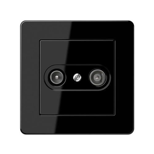 Телевізійна розетка кінцева Jung A-Flow чорний