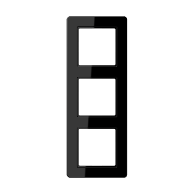 Рамка вертикальна 3-а Jung A-Flow чорний