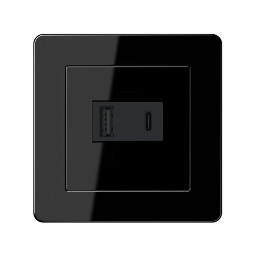 Розетка USB Jung A-Flow чорний