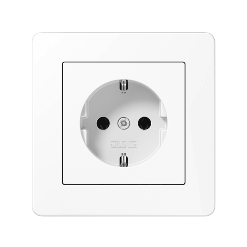 Розетка із з/к Jung A-Flow білий матовий