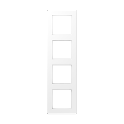 Рамка горизонтальна 4-а Jung A-Flow білий матовий