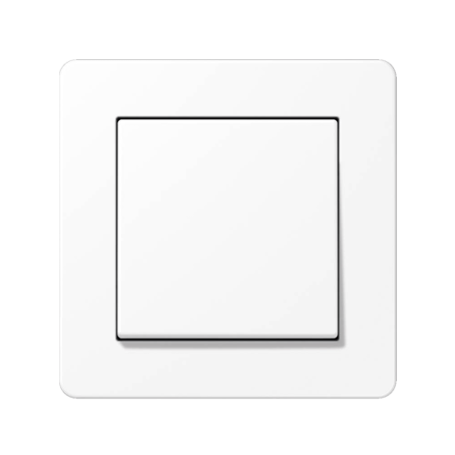 Переключатель проходной крестовой 1-кл Jung A-Flow белый матовый