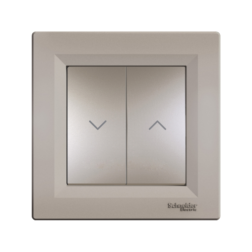 Вимикач кноп. 2-кл. для жалюзі SE Asfora EPH1300169 бронза