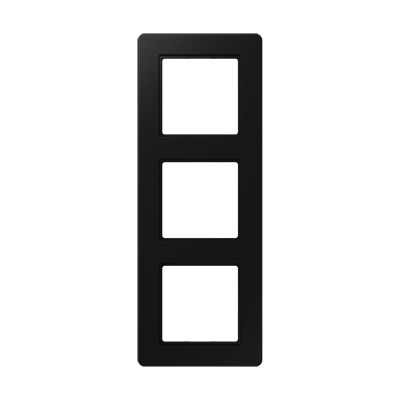 Рамка горизонтальная 3-я Jung A-Flow черный матовый