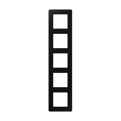 Рамка горизонтальна 5-а Jung A-Flow чорний матовий