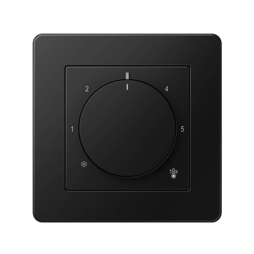 Терморегулятор для теплої підлоги Jung A-Flow чорний матовий