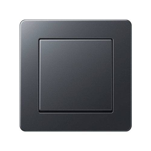 Кнопка 1-кл Jung A-Flow антрацит матовий