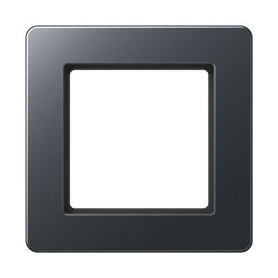 Рамка горизонтальна 1-а Jung A-Flow антрацит матовий