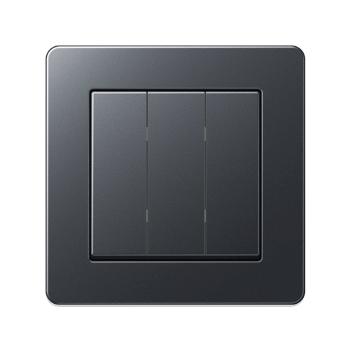 Вимикач 3-кл Jung A-Flow антрацит матовий