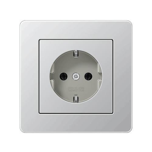 Розетка із з/к Jung A-Flow алюміній