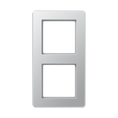 Рамка горизонтальна 2-а Jung A-Flow алюміній