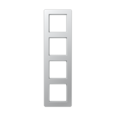 Рамка горизонтальна 4-а Jung A-Flow алюміній