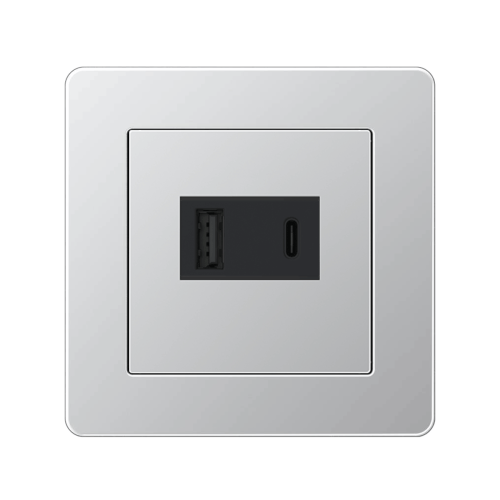 Розетка USB Jung A-Flow алюминий