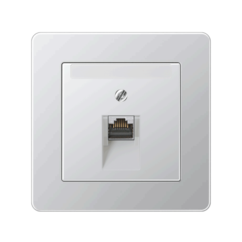 Комп'ютерна розетка 1-а Jung A-Flow алюміній