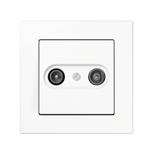 Телевизионная розетка оконечная Jung A-Creation белый