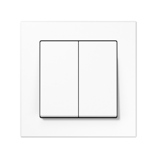 Переключатель проходной 2-кл Jung A-Creation белый