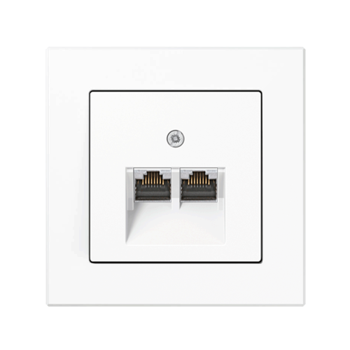 Комп'ютерна розетка 2-а Jung A-Creation білий