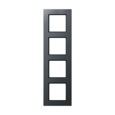 Рамка горизонтальна 4-а Jung A-Creation антрацит матовий