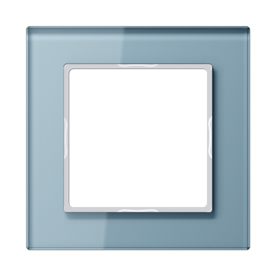 Рамка горизонтальная 1-я Jung A-Creation серо-голубая