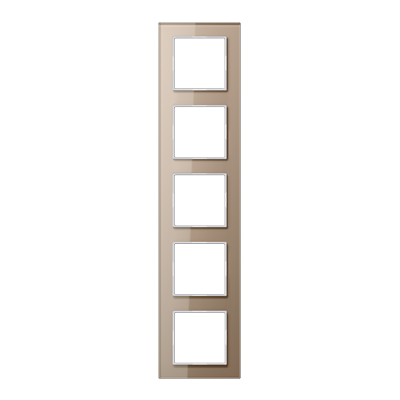 Рамка горизонтальная 5-я Jung A-Creation шампань стекло