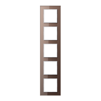 Рамка горизонтальная 5-я Jung A-Creation мокко стекло