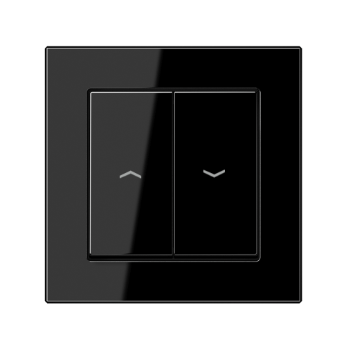 Выключатель 2-кл для жалюзи Jung A-Creation черный